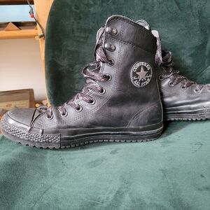 Converse Black High-Top Leather Boots